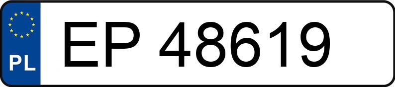 Numer rejestracyjny EP 48619 posiada VOLKSWAGEN GOLF - EP48619