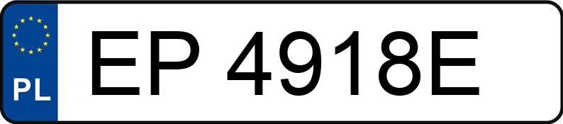 Numer rejestracyjny EP 4918E posiada MERCEDES-BENZ E 320 CDI - EP4918E