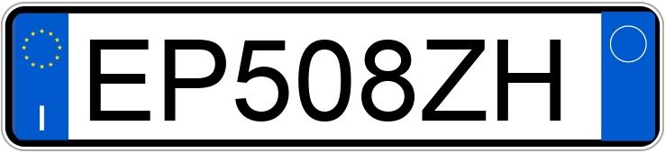 Numer rejestracyjny EP508ZH posiada ABARTH 500