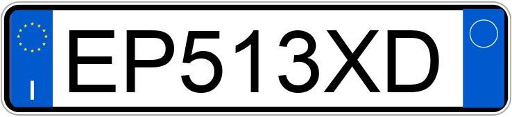 Numer rejestracyjny EP513XD posiada AUDI A1-S1