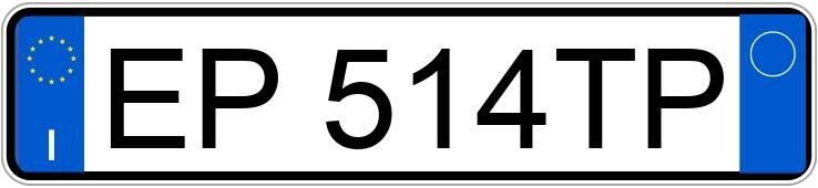 Numer rejestracyjny EP514TP posiada peujeot bipper
