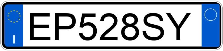 Numer rejestracyjny EP528SY posiada TOYOTA Yaris 3a serie