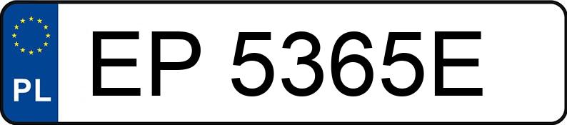 Numer rejestracyjny EP 5365E posiada NISSAN Note 1.6 MR`06 E4 Tekna Aut. - EP5365E