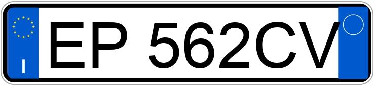 Numer rejestracyjny EP562CV posiada FIAT Panda 3a serie