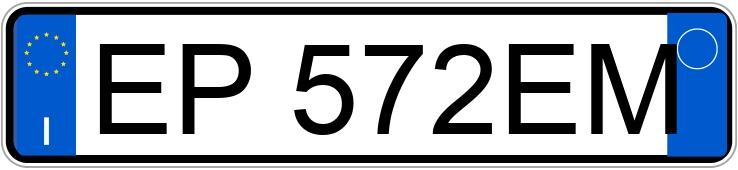 Numer rejestracyjny EP572EM posiada FIAT Punto 4a serie