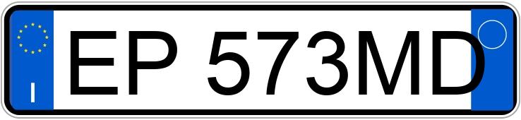 Numer rejestracyjny EP573MD posiada FIAT 500