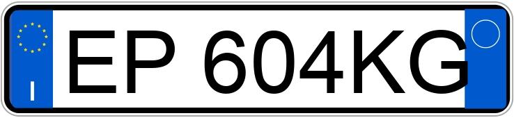 Numer rejestracyjny EP604KG posiada FIAT 500