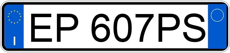 Numer rejestracyjny EP607PS posiada Audi A3