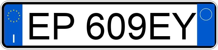 Numer rejestracyjny EP609EY posiada LANCIA Ypsilon 3a serie