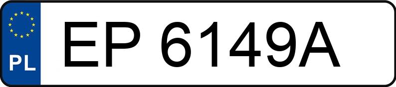 Numer rejestracyjny EP 6149A posiada VOLKSWAGEN PASSAT - EP6149A