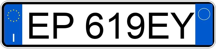 Numer rejestracyjny EP619EY posiada FIAT Panda 3a serie