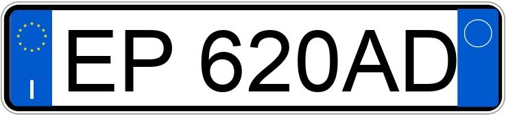 Numer rejestracyjny EP620AD posiada FIAT Panda 2a serie