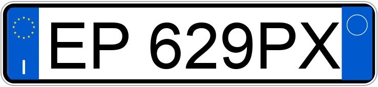 Numer rejestracyjny EP629PX posiada AUDI A3 2a serie