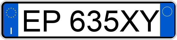 Numer rejestracyjny EP635XY posiada SUZUKI Swift