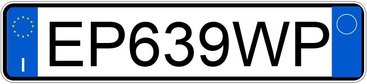 Numer rejestracyjny EP639WP posiada FIAT Punto 4a serie Numer rejestracyjny EP639WP posiada FIAT Punto 4a serie