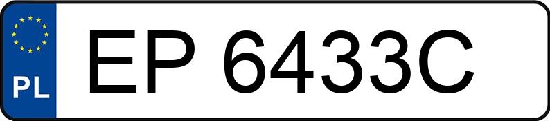 Numer rejestracyjny EP 6433C posiada AUDI A3 - EP6433C