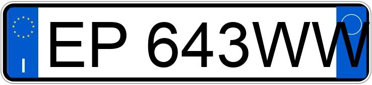 Numer rejestracyjny EP643WW posiada FORD Fiesta 6a serie