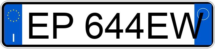 Numer rejestracyjny EP644EW posiada FIAT 500L