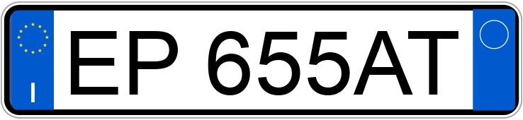 Numer rejestracyjny EP655AT posiada AUDI A4 4a serie