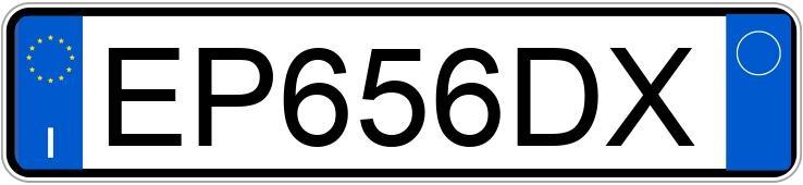 Numer rejestracyjny EP656DX posiada PEUGEOT 207