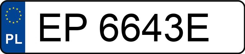 Numer rejestracyjny EP 6643E posiada SEAT LEON ST - EP6643E