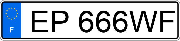 Numer rejestracyjny EP666WF posiada MERCEDES CLASSE C IV