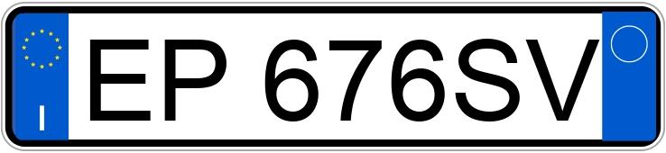 Numer rejestracyjny EP676SV posiada TOYOTA Yaris 3a serie