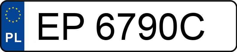 Numer rejestracyjny EP 6790C posiada AUDI A4 - EP6790C