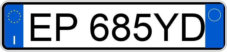 Numer rejestracyjny EP685YD posiada VOLKSWAGEN up!