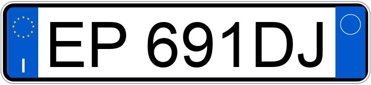 Numer rejestracyjny EP691DJ posiada SEAT Ibiza 4a serie