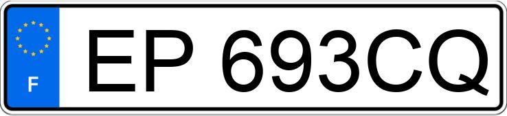 Numer rejestracyjny EP693CQ posiada PEUGEOT 208