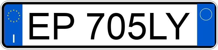 Numer rejestracyjny EP705LY posiada BMW 116ED