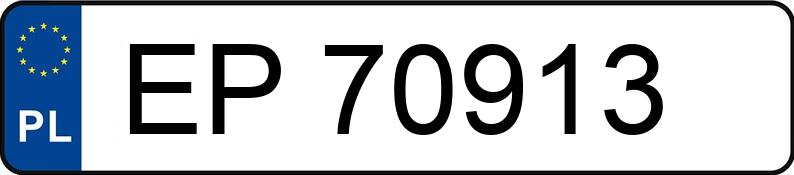 Numer rejestracyjny EP 70913 posiada CITROEN XANTIA - EP70913