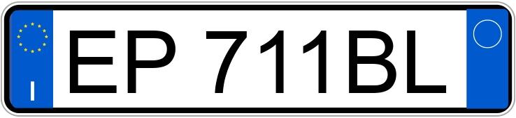 Numer rejestracyjny EP711BL posiada FIAT Panda 3a serie