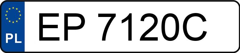 Numer rejestracyjny EP 7120C posiada CITROEN C4 - EP7120C
