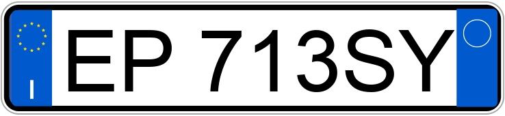 Numer rejestracyjny EP713SY posiada PEUGEOT 5008 1a serie