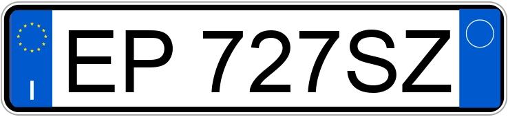 Numer rejestracyjny EP727SZ posiada PEUGEOT 3008 1a serie