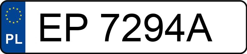 Numer rejestracyjny EP 7294A posiada VOLVO XC60 - EP7294A