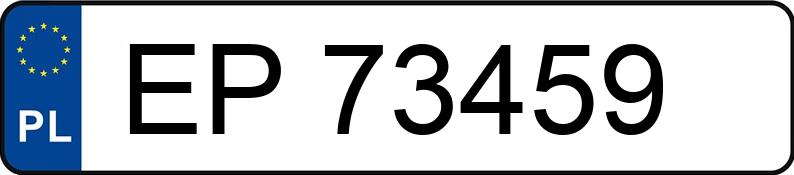 Numer rejestracyjny EP 73459 posiada OPEL VECTRA - EP73459