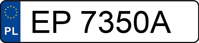 Numer rejestracyjny EP 7350A posiada PEUGEOT --- - EP7350A