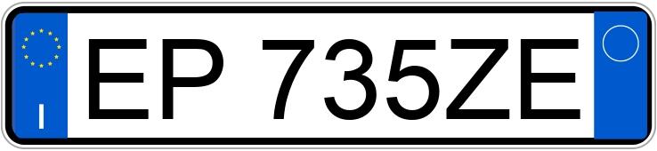 Numer rejestracyjny EP735ZE posiada NISSAN Qashqai 1a serie