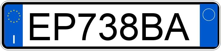 Numer rejestracyjny EP738BA posiada CHEVROLET Aveo 2a serie