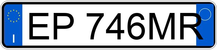 Numer rejestracyjny EP746MR posiada FIAT 500L