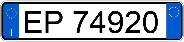 Numer rejestracyjny EP74920 posiada Yamaha Xmax