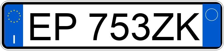 Numer rejestracyjny EP753ZK posiada FIAT Grande Punto