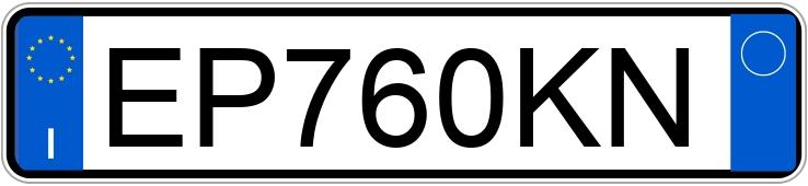 Numer rejestracyjny EP760KN posiada FIAT Punto 4a serie