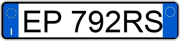 Numer rejestracyjny EP792RS posiada FIAT Punto 4a serie