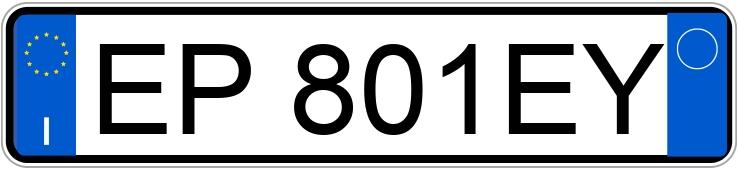 Numer rejestracyjny EP801EY posiada BMW Serie 3