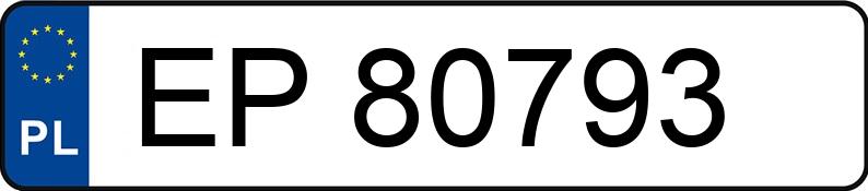 Numer rejestracyjny EP 80793 posiada MERCEDES-BENZ A 180 MR`12 E5 176 AMG - EP80793