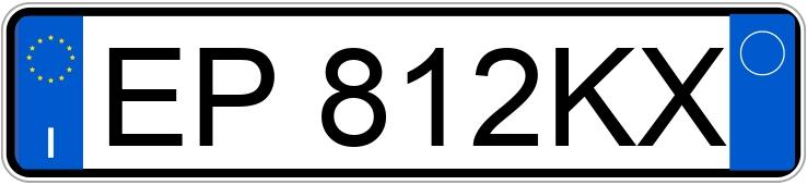 Numer rejestracyjny EP812KX posiada FIAT Panda 2a serie